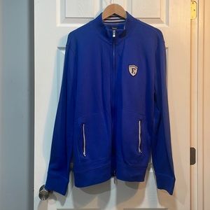 Faconnable Blue Cardigan Sweater